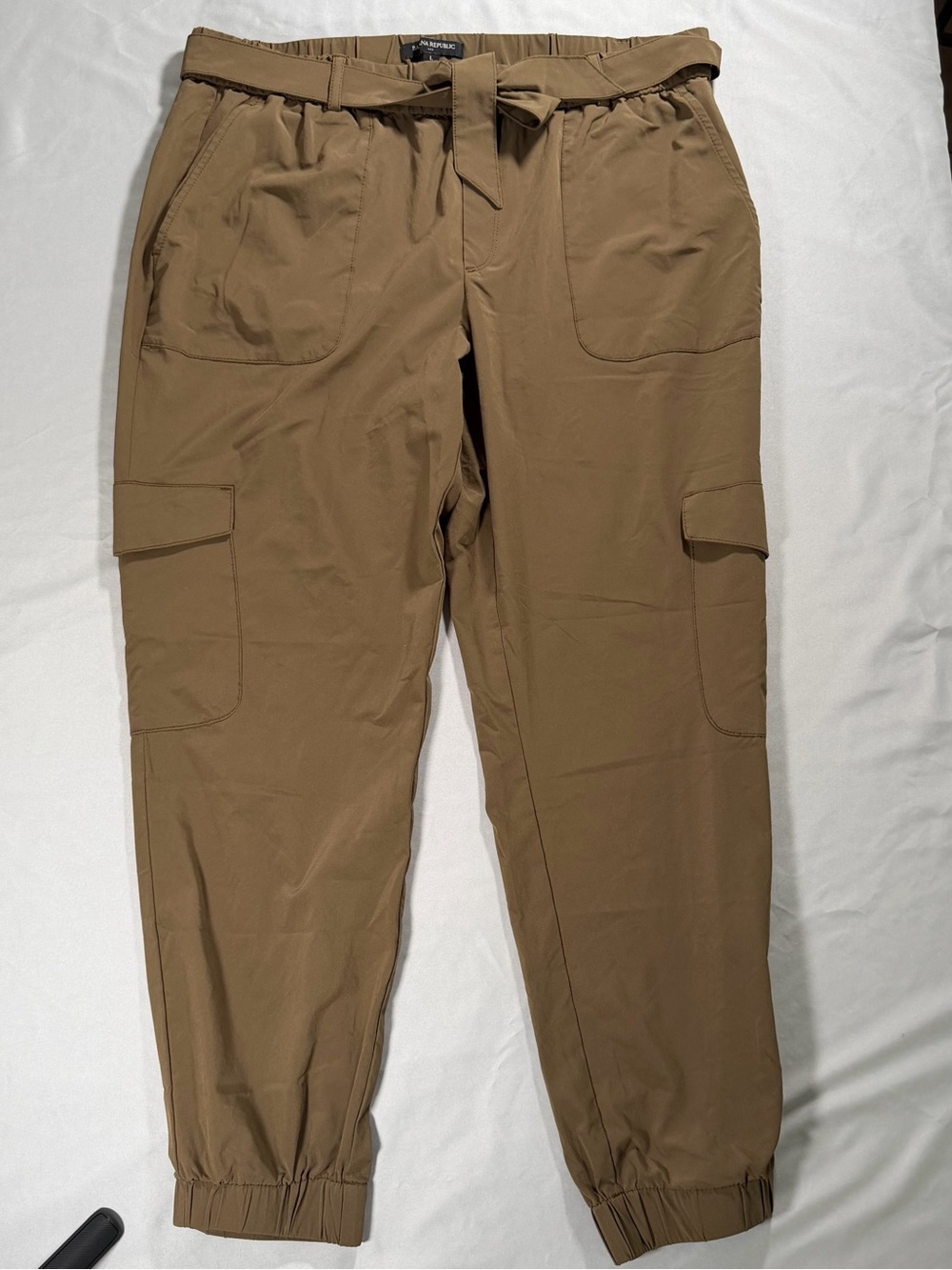 Banana Republic Women’s Brown Tapered Jogger Pant Size Large Summer Workwear